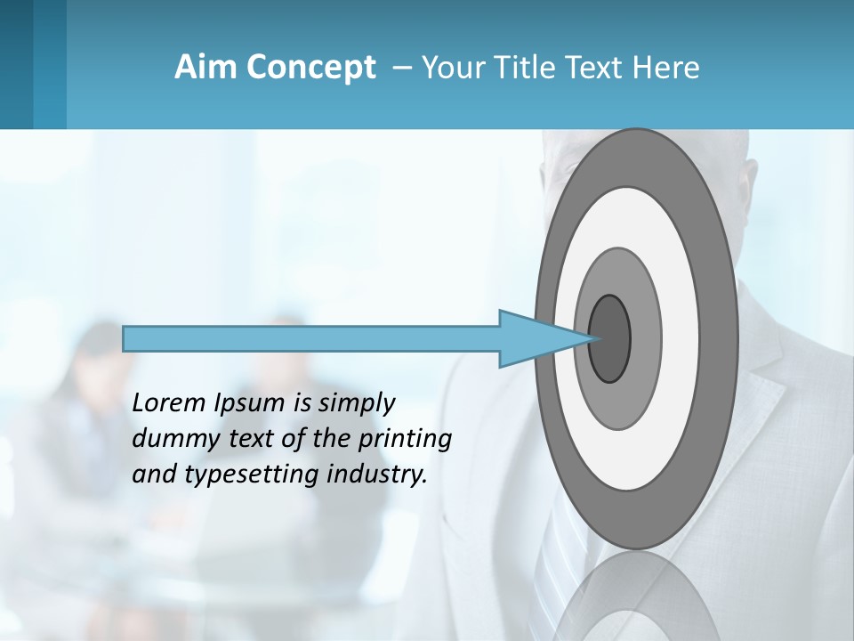 A Man In A Suit Is Smiling For The Camera PowerPoint Template