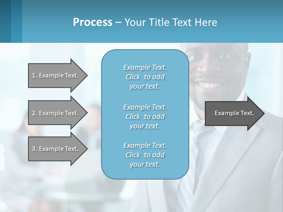 A Man In A Suit Is Smiling For The Camera PowerPoint Template