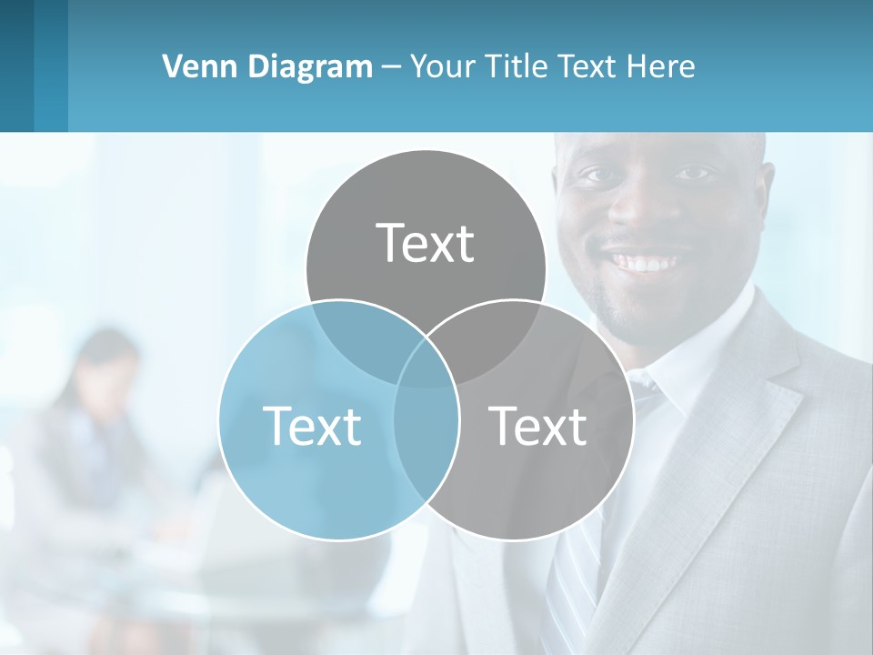 A Man In A Suit Is Smiling For The Camera PowerPoint Template