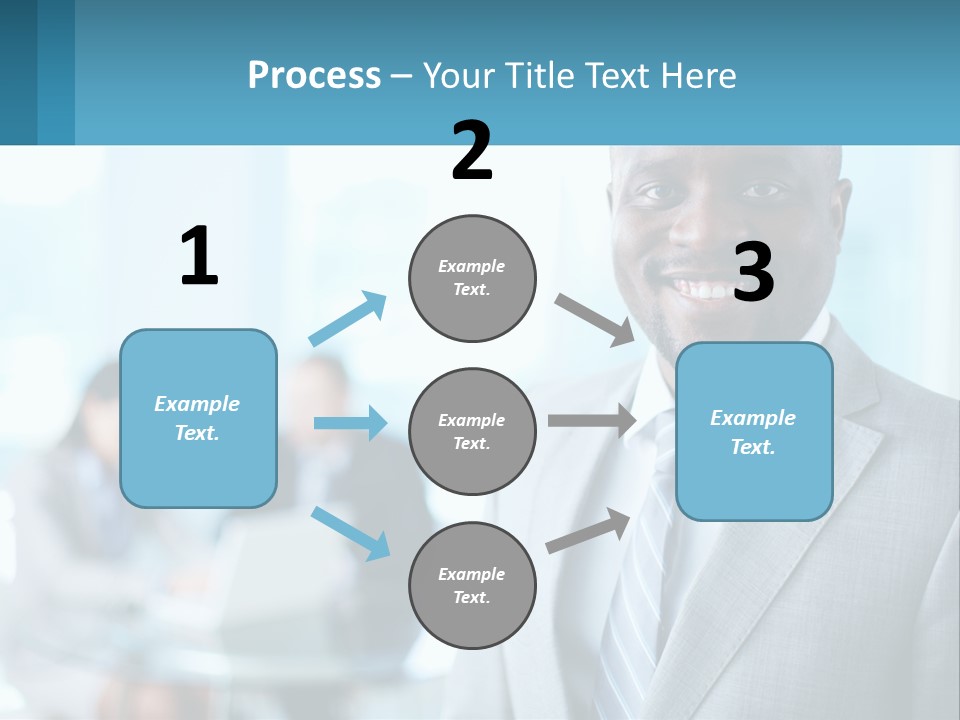 A Man In A Suit Is Smiling For The Camera PowerPoint Template