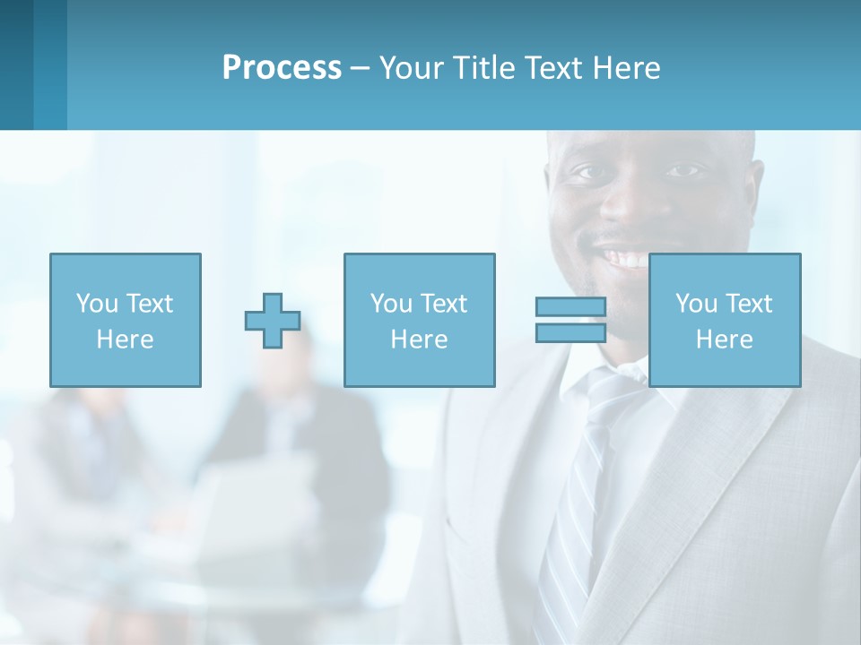 A Man In A Suit Is Smiling For The Camera PowerPoint Template