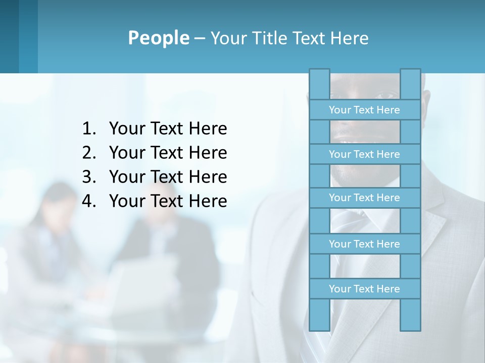 A Man In A Suit Is Smiling For The Camera PowerPoint Template