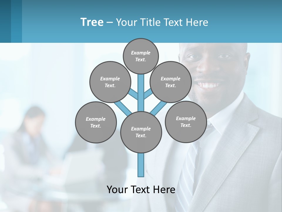 A Man In A Suit Is Smiling For The Camera PowerPoint Template