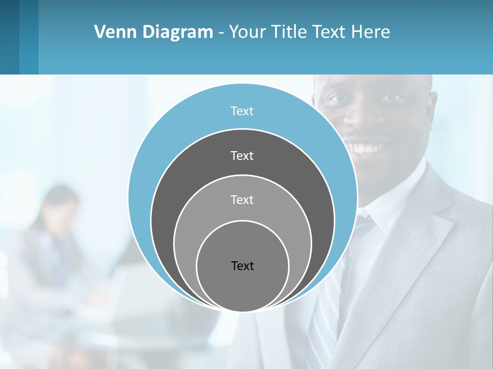 A Man In A Suit Is Smiling For The Camera PowerPoint Template