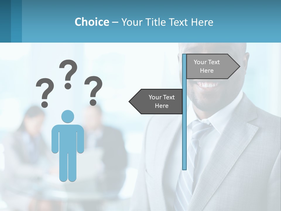 A Man In A Suit Is Smiling For The Camera PowerPoint Template