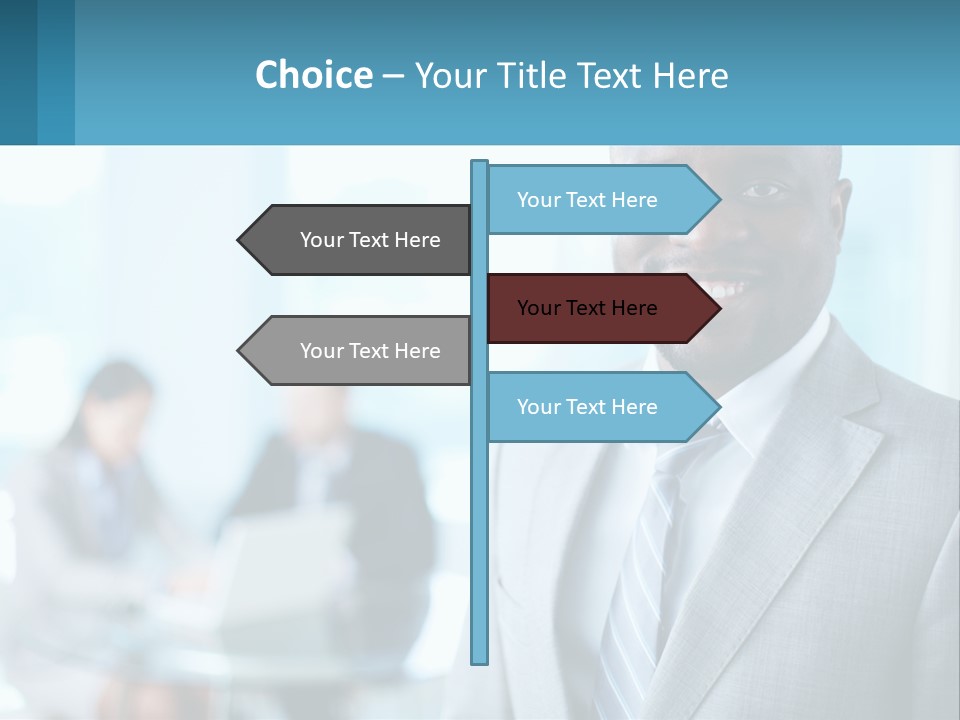 A Man In A Suit Is Smiling For The Camera PowerPoint Template