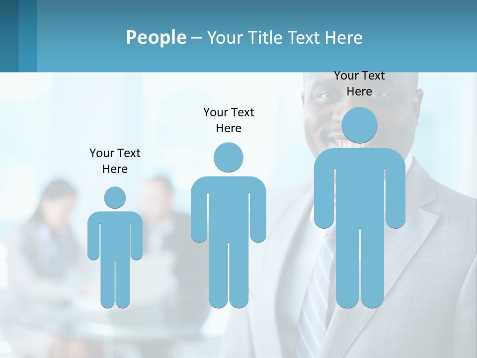 A Man In A Suit Is Smiling For The Camera PowerPoint Template