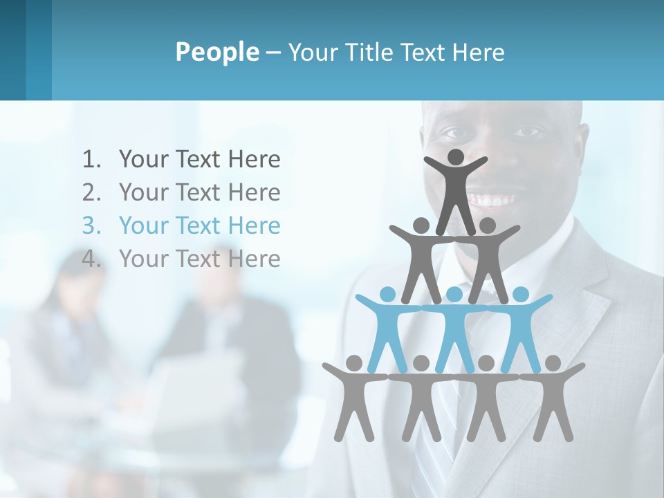 A Man In A Suit Is Smiling For The Camera PowerPoint Template
