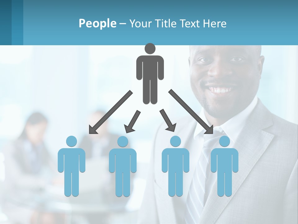 A Man In A Suit Is Smiling For The Camera PowerPoint Template