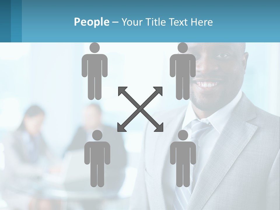A Man In A Suit Is Smiling For The Camera PowerPoint Template