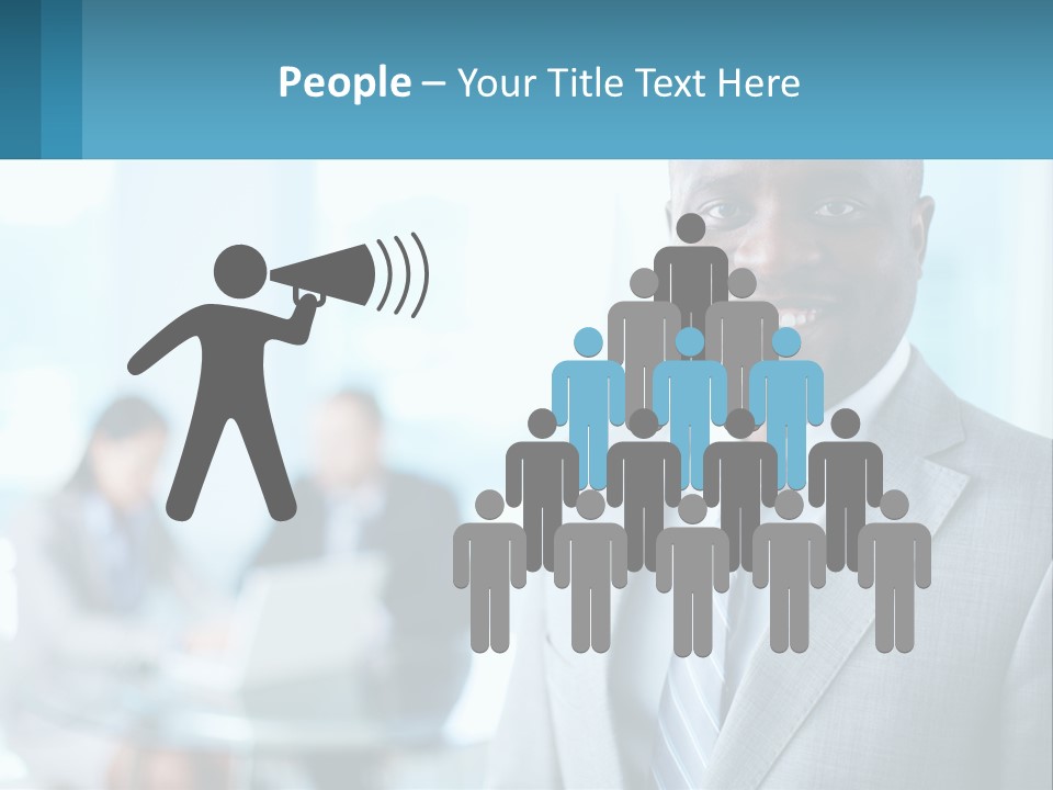 A Man In A Suit Is Smiling For The Camera PowerPoint Template