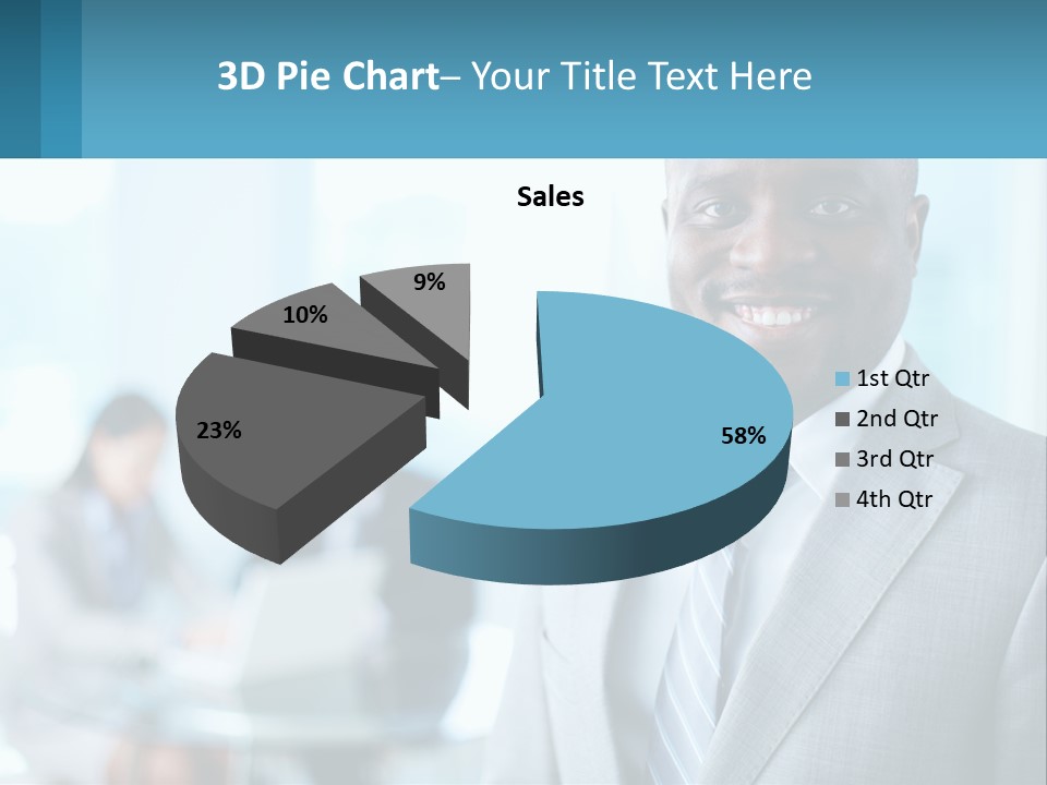 A Man In A Suit Is Smiling For The Camera PowerPoint Template