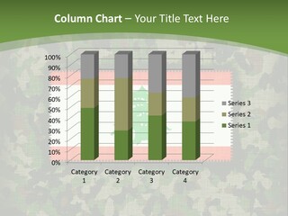 A Camouflage Background With A Flag And A Tree On It PowerPoint Template