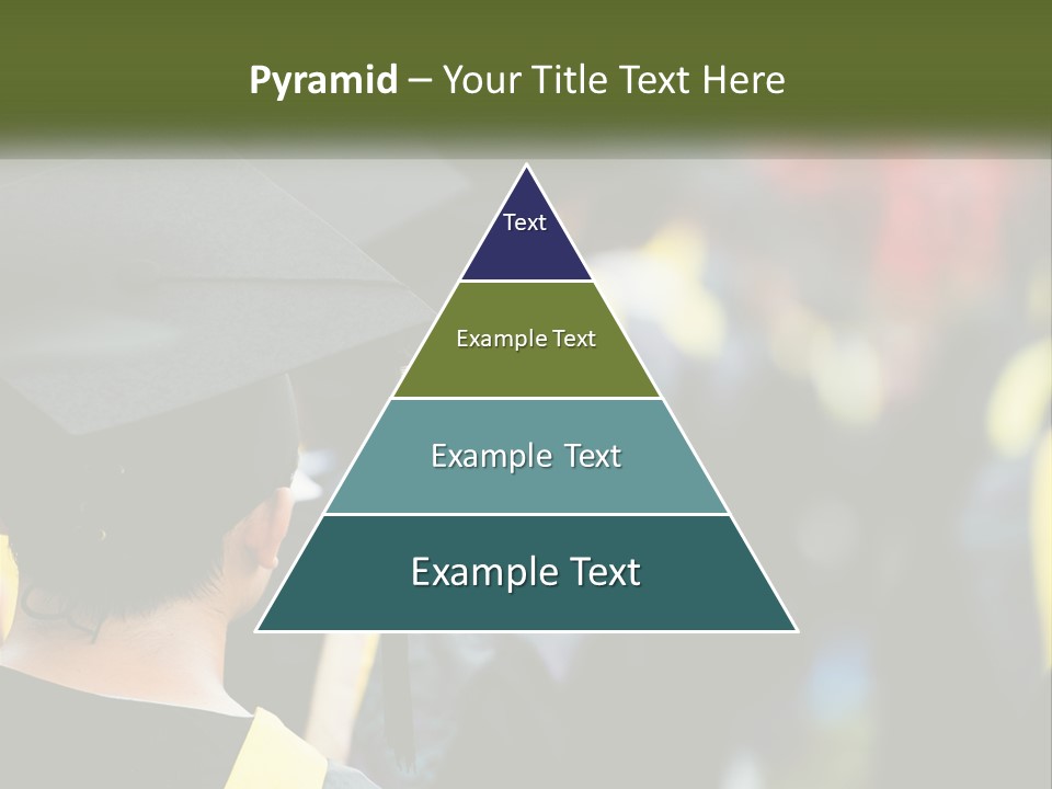 A Group Of People In Graduation Caps And Gowns PowerPoint Template