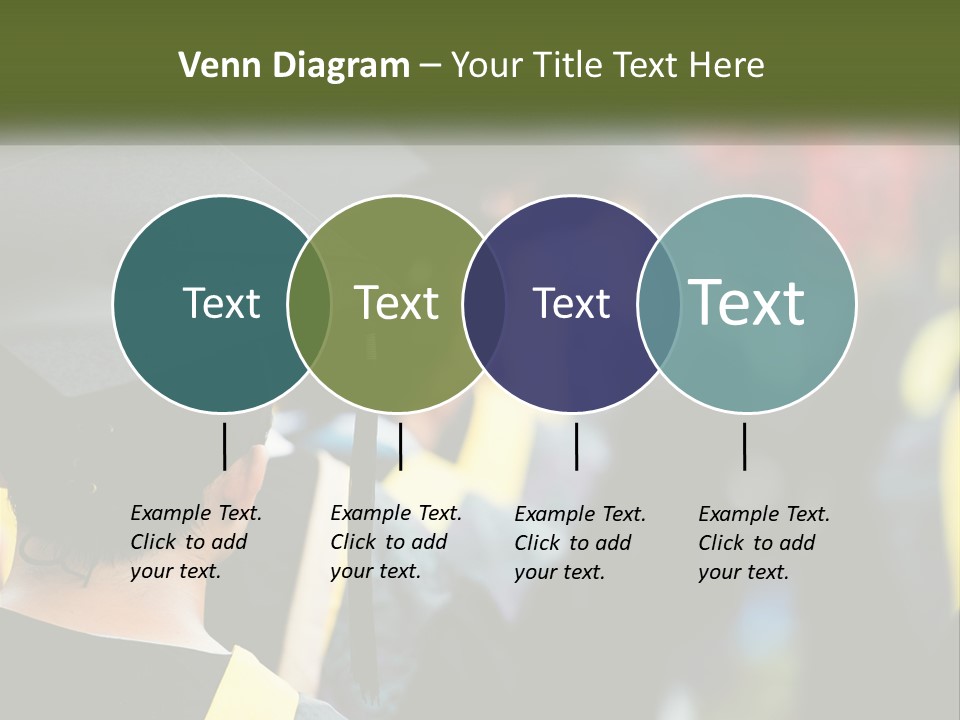 A Group Of People In Graduation Caps And Gowns PowerPoint Template