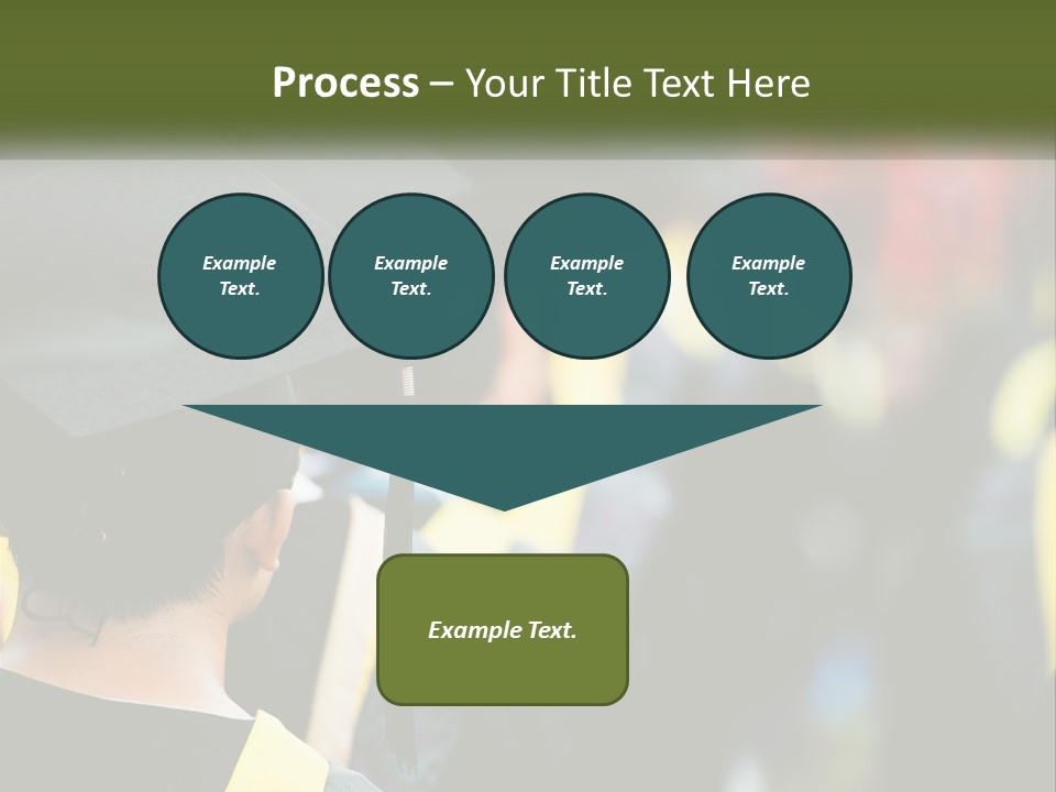 A Group Of People In Graduation Caps And Gowns PowerPoint Template