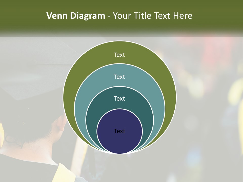 A Group Of People In Graduation Caps And Gowns PowerPoint Template