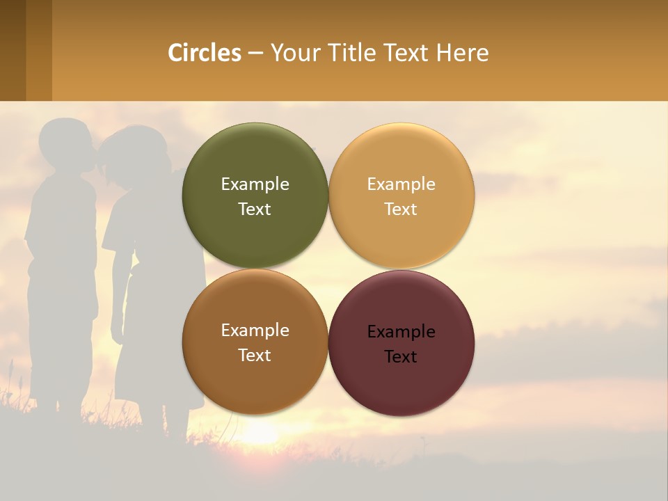 A Couple Of Kids Standing Next To Each Other PowerPoint Template