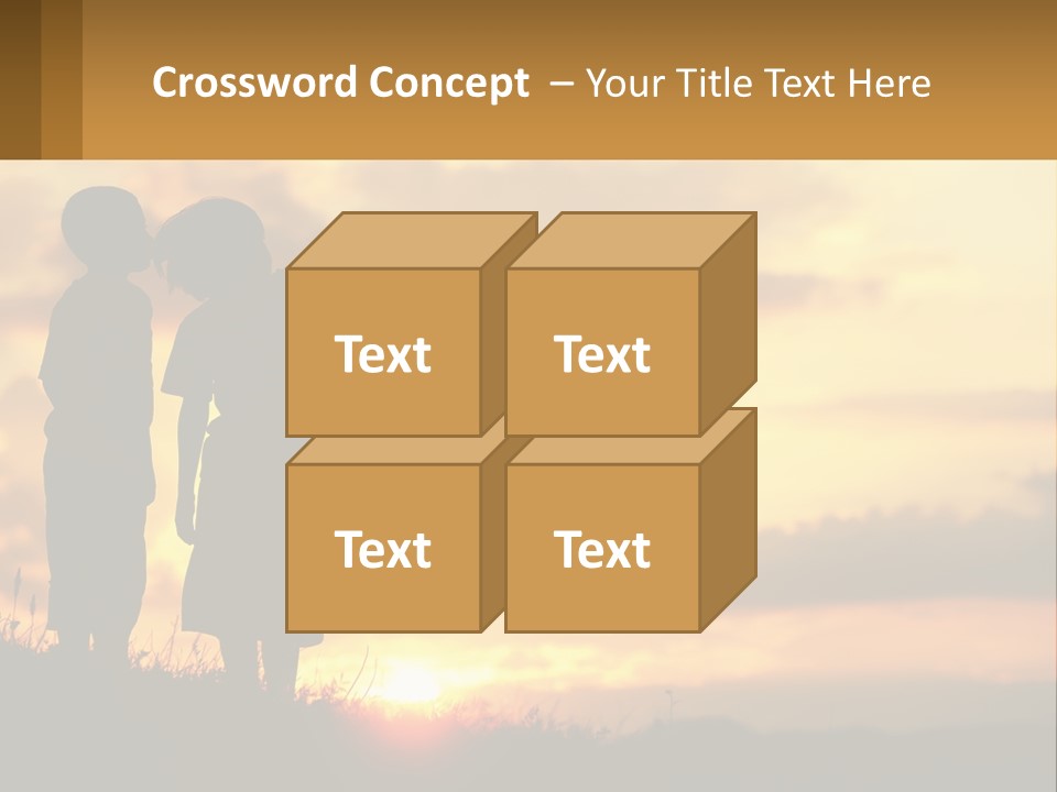 A Couple Of Kids Standing Next To Each Other PowerPoint Template