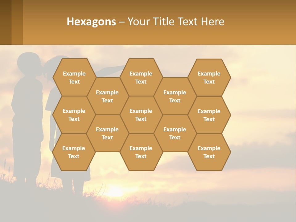 A Couple Of Kids Standing Next To Each Other PowerPoint Template