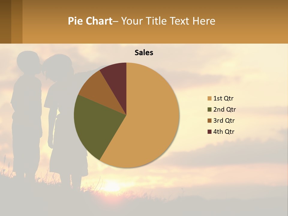 A Couple Of Kids Standing Next To Each Other PowerPoint Template