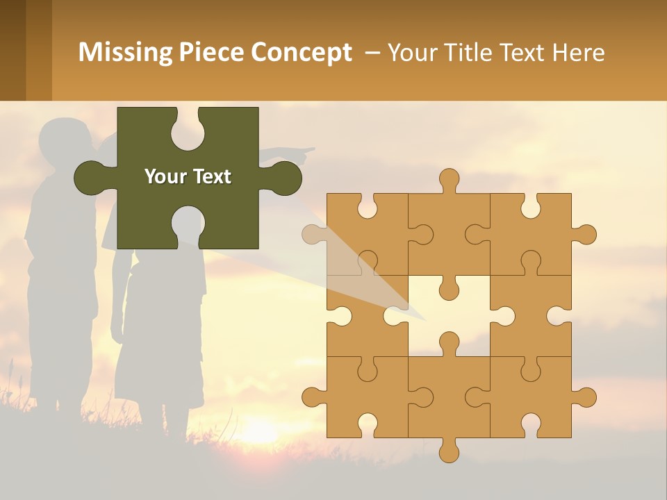 A Couple Of Kids Standing Next To Each Other PowerPoint Template