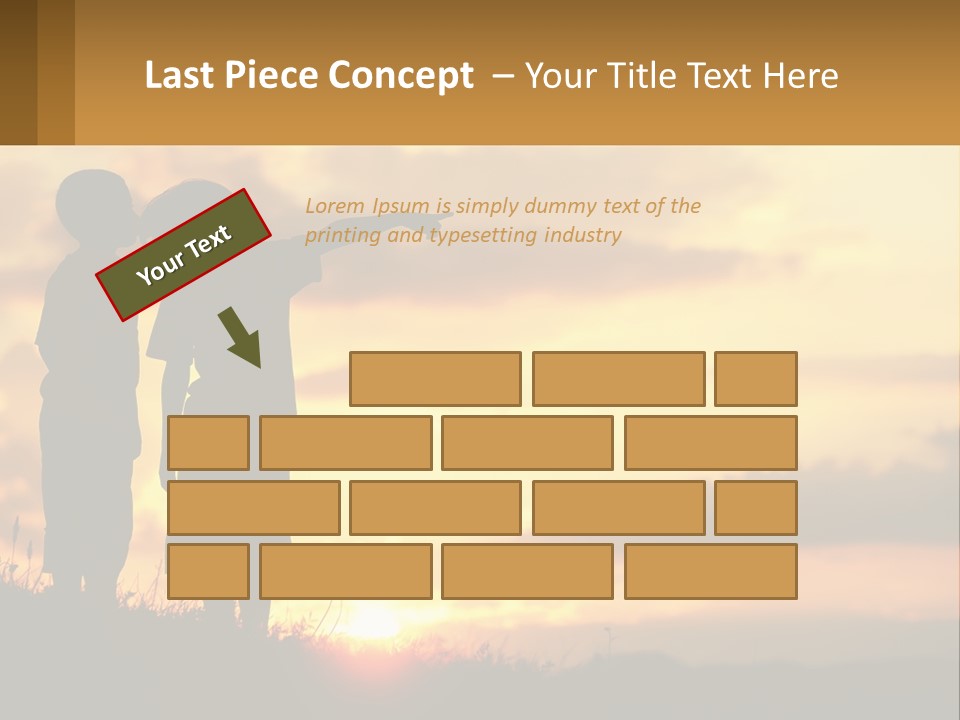 A Couple Of Kids Standing Next To Each Other PowerPoint Template