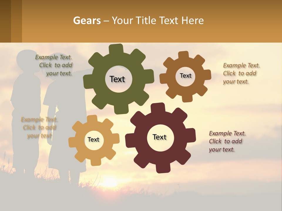 A Couple Of Kids Standing Next To Each Other PowerPoint Template