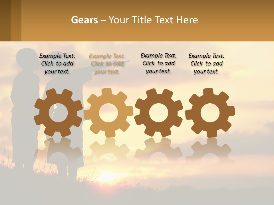 A Couple Of Kids Standing Next To Each Other PowerPoint Template