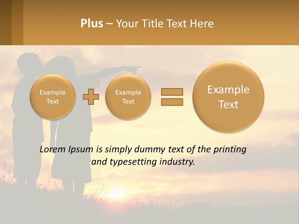 A Couple Of Kids Standing Next To Each Other PowerPoint Template