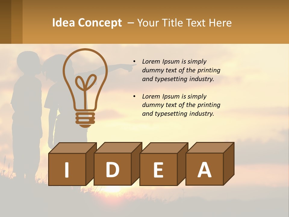 A Couple Of Kids Standing Next To Each Other PowerPoint Template