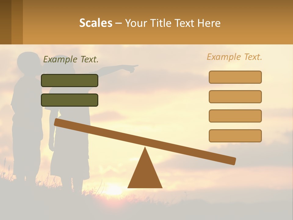 A Couple Of Kids Standing Next To Each Other PowerPoint Template