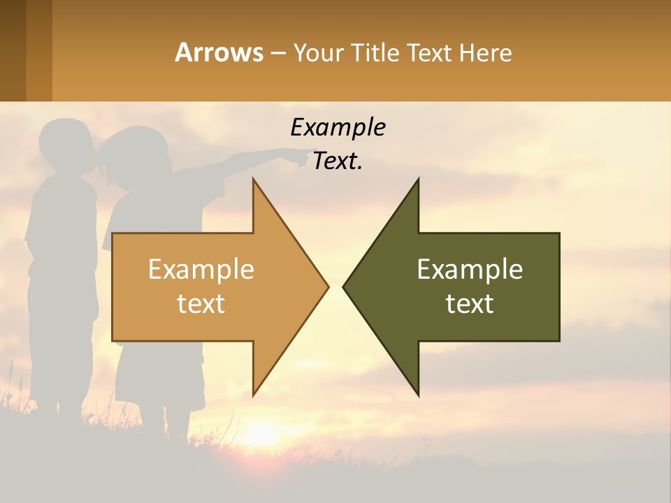 A Couple Of Kids Standing Next To Each Other PowerPoint Template