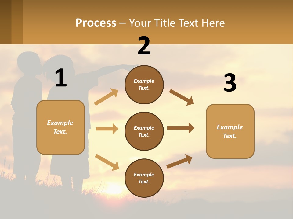A Couple Of Kids Standing Next To Each Other PowerPoint Template