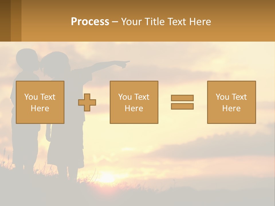 A Couple Of Kids Standing Next To Each Other PowerPoint Template
