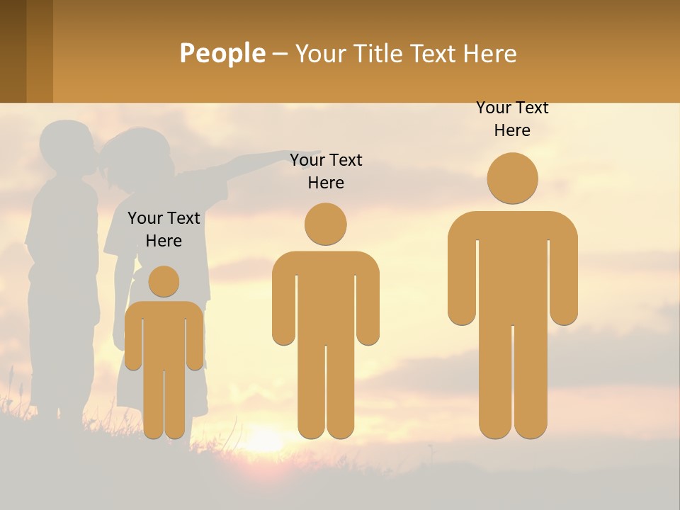 A Couple Of Kids Standing Next To Each Other PowerPoint Template
