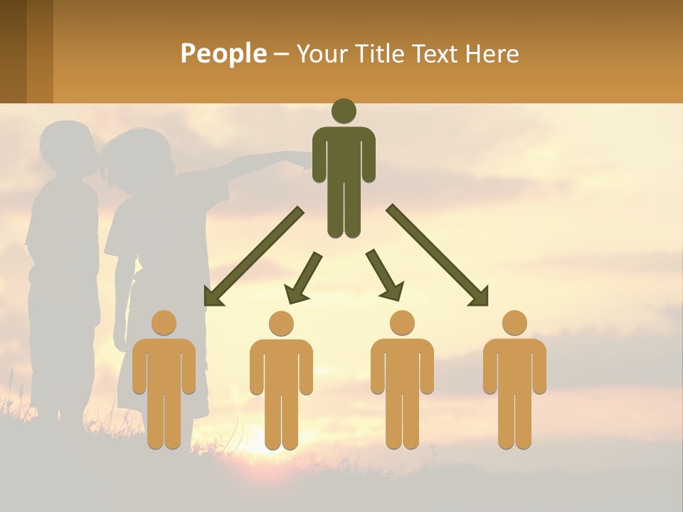 A Couple Of Kids Standing Next To Each Other PowerPoint Template