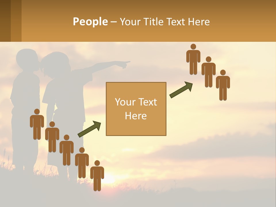 A Couple Of Kids Standing Next To Each Other PowerPoint Template