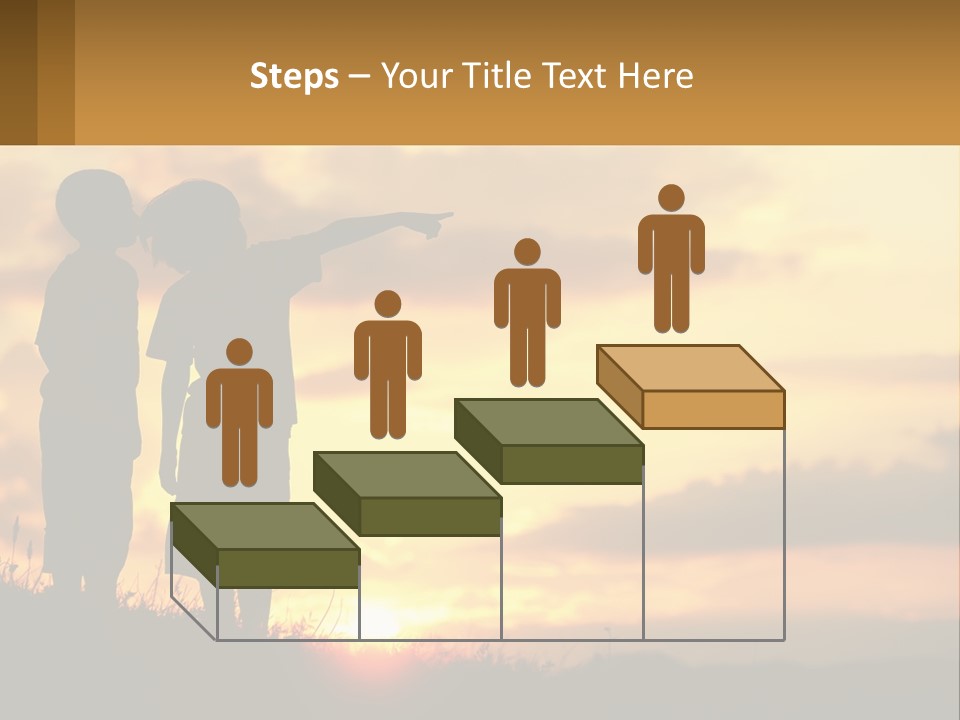 A Couple Of Kids Standing Next To Each Other PowerPoint Template