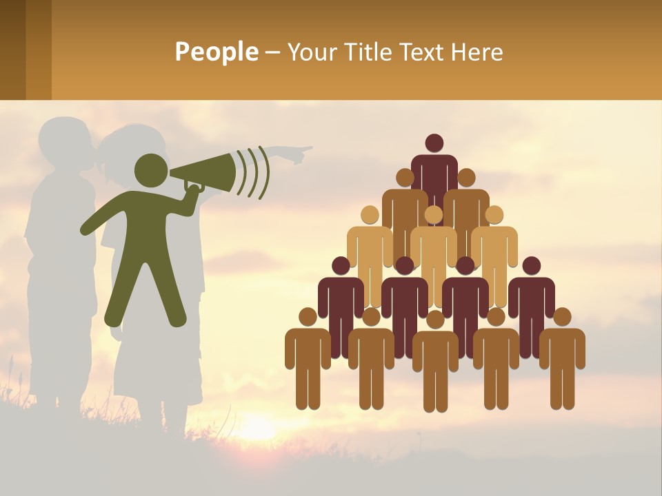 A Couple Of Kids Standing Next To Each Other PowerPoint Template