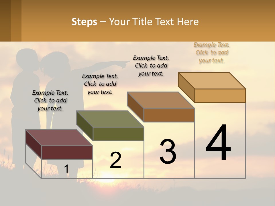 A Couple Of Kids Standing Next To Each Other PowerPoint Template