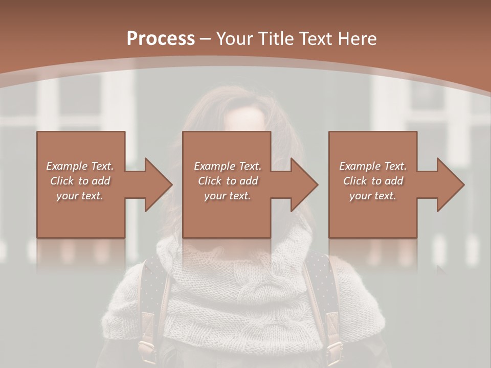 A Woman Standing In Front Of A Green Building PowerPoint Template