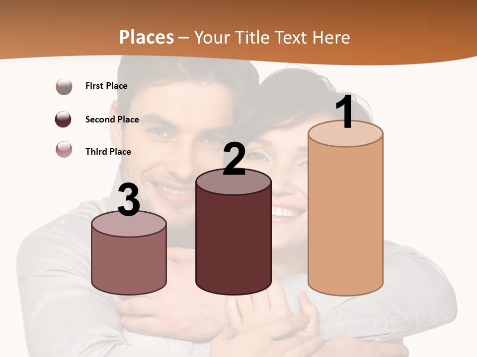 A Man And Woman Are Hugging Each Other PowerPoint Template