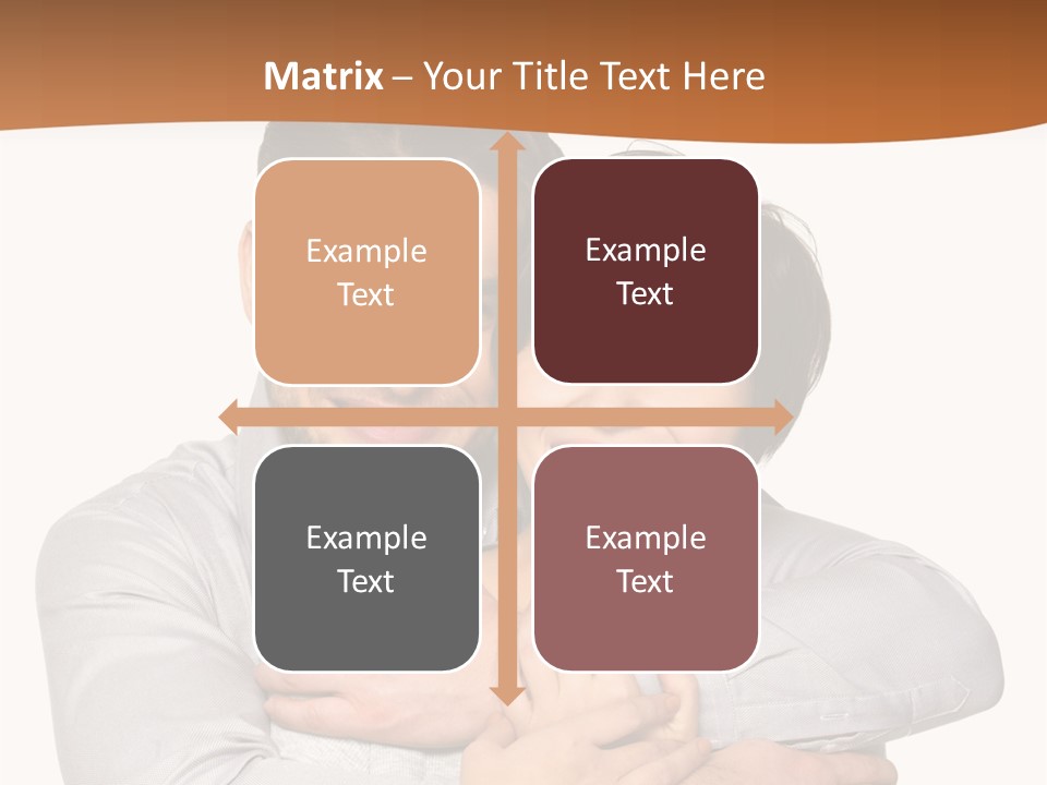 A Man And Woman Are Hugging Each Other PowerPoint Template