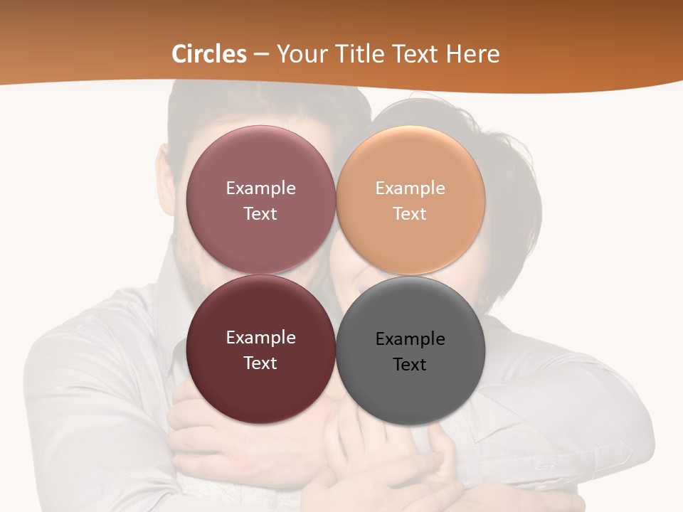 A Man And Woman Are Hugging Each Other PowerPoint Template