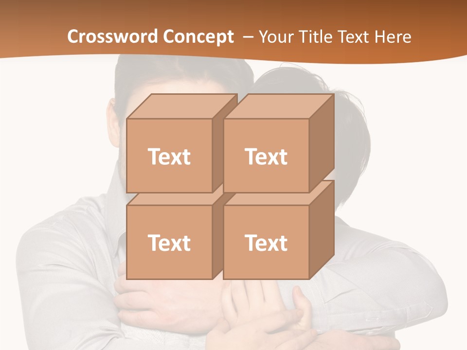 A Man And Woman Are Hugging Each Other PowerPoint Template