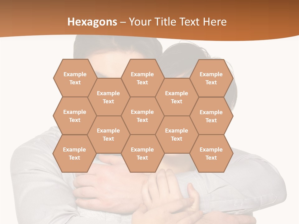 A Man And Woman Are Hugging Each Other PowerPoint Template