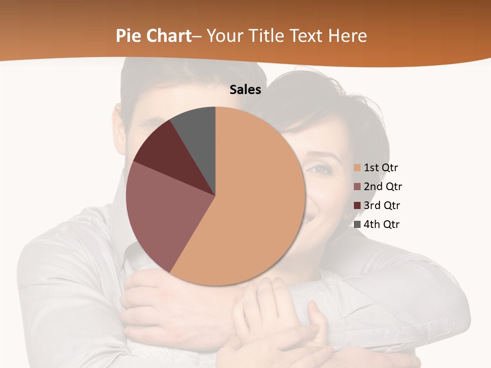 A Man And Woman Are Hugging Each Other PowerPoint Template