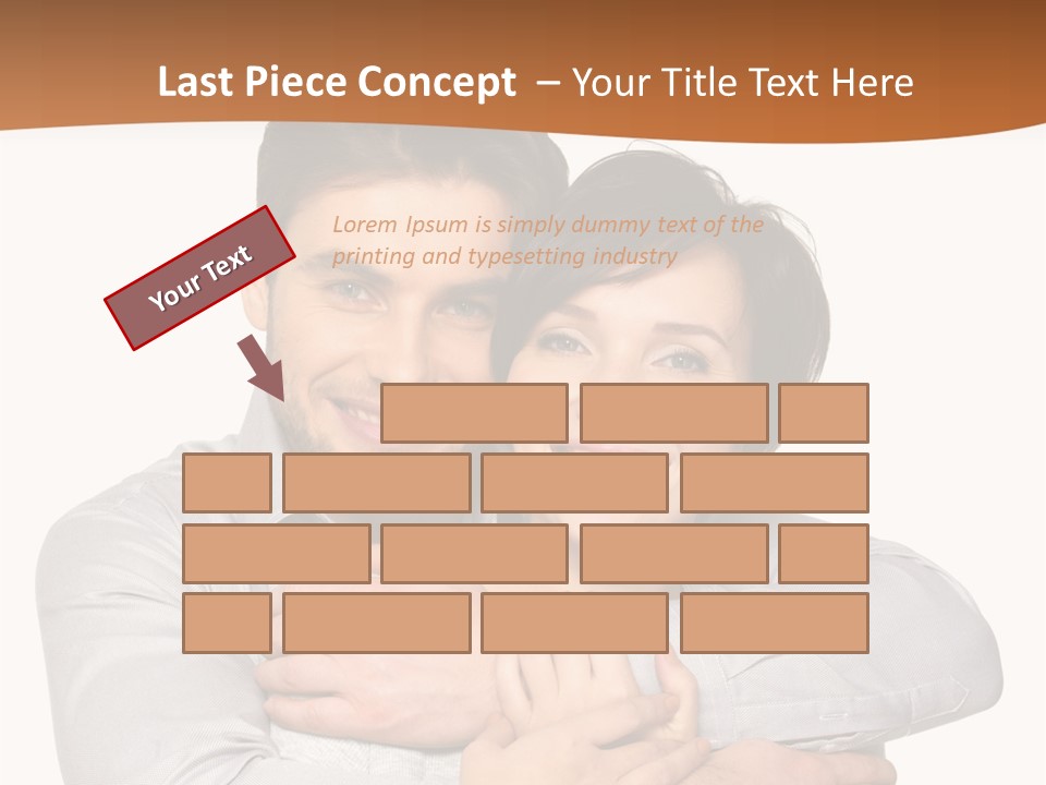 A Man And Woman Are Hugging Each Other PowerPoint Template