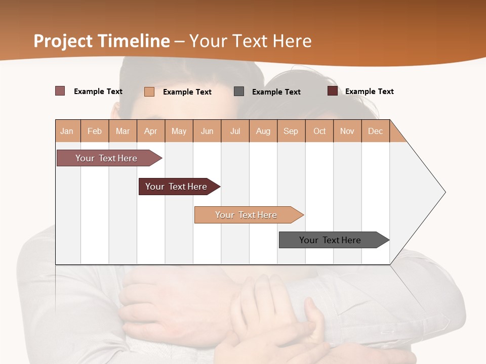 A Man And Woman Are Hugging Each Other PowerPoint Template